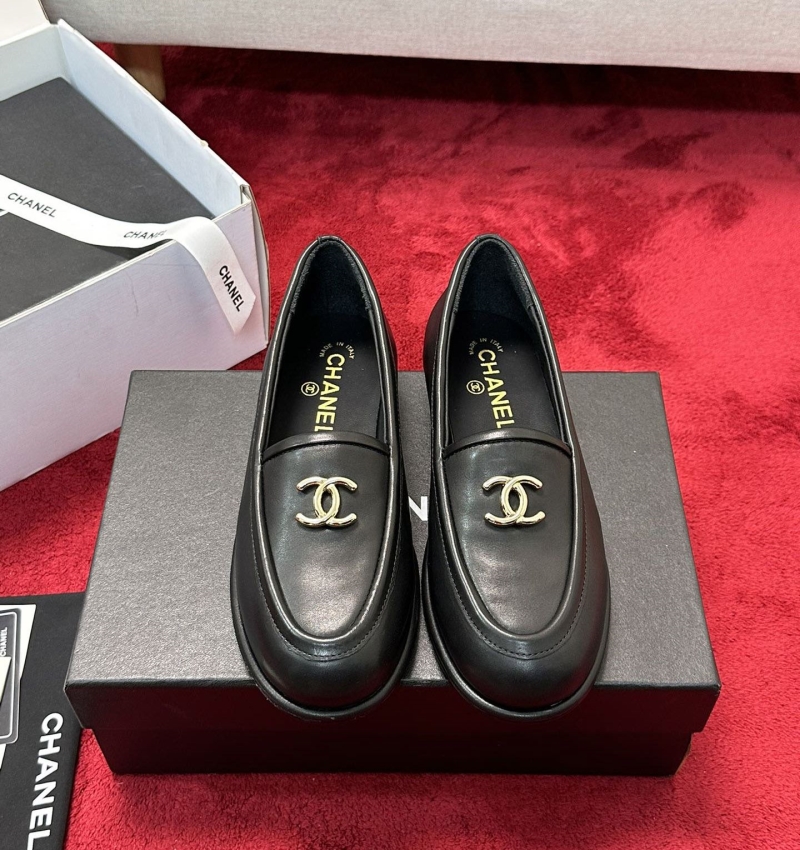 Ch*el leather shoes